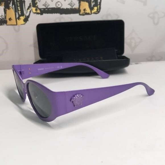 New Authentic Purple Cat-Eye Sunglasses VE2263 - Picture 8 of 12